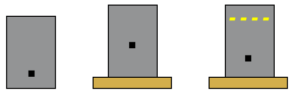 Palletizing a barrel, side view